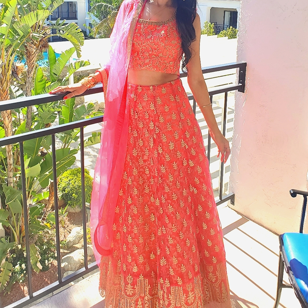 Worn once, indian wedding guest gown